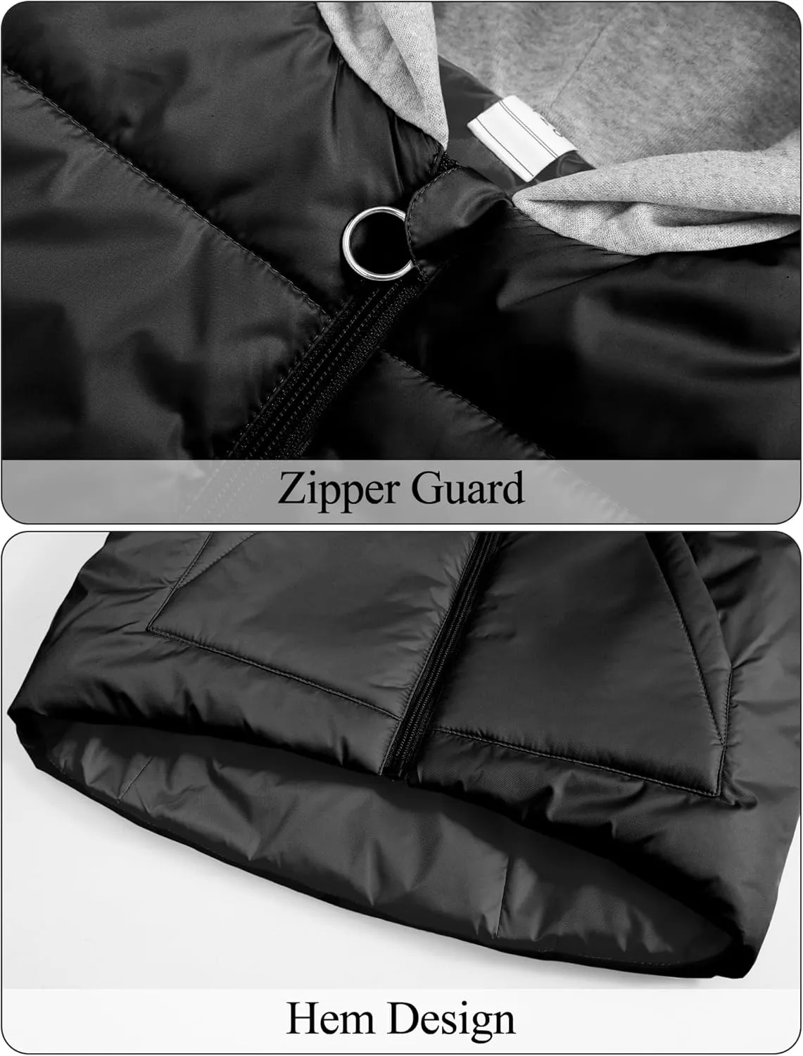 Happy Cherry Girls Puffer Vest Hooded Kids Water Resistant Jacket Sleeveless Windproof Thick Outerwear Gilet