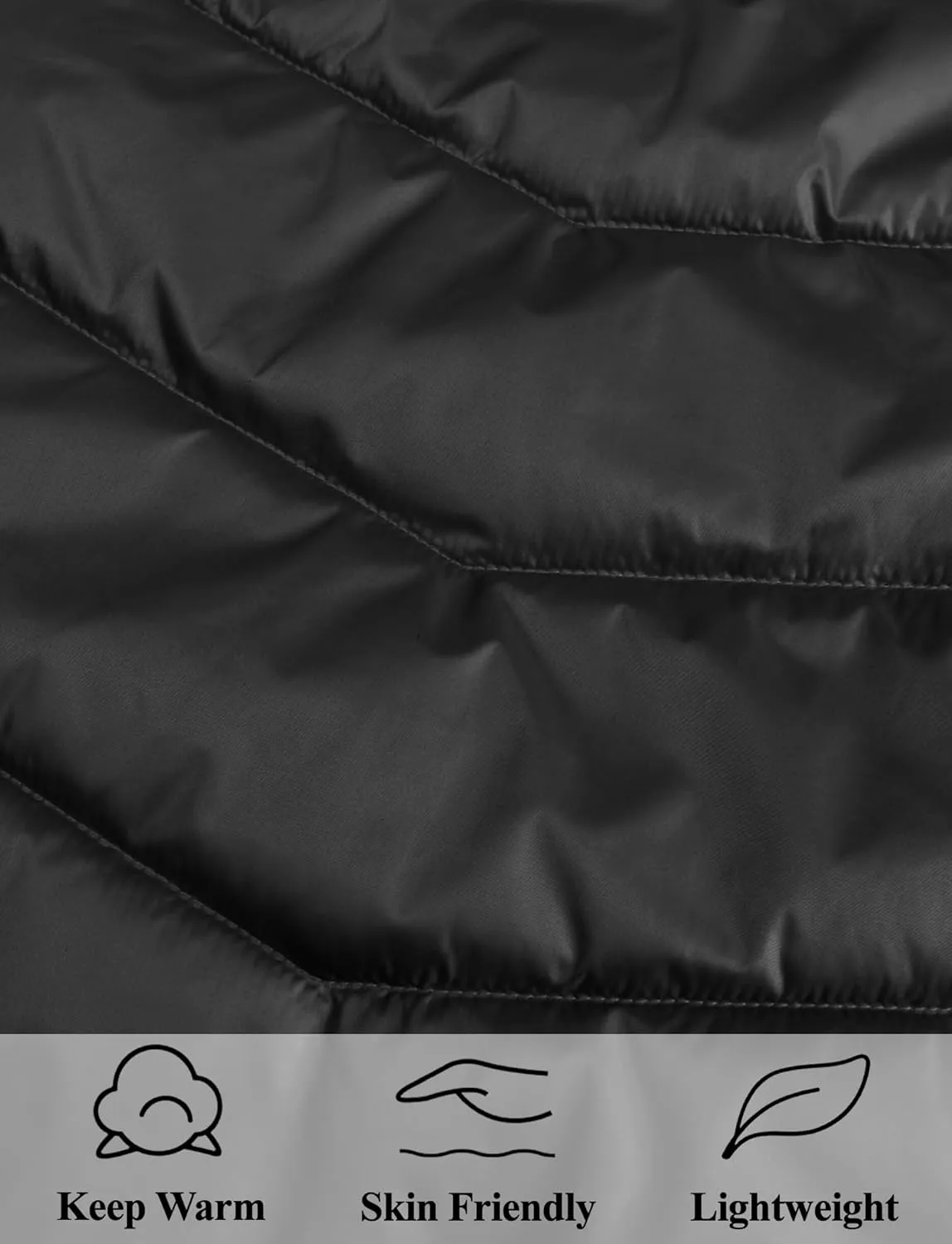 Happy Cherry Girls Puffer Vest Hooded Kids Water Resistant Jacket Sleeveless Windproof Thick Outerwear Gilet