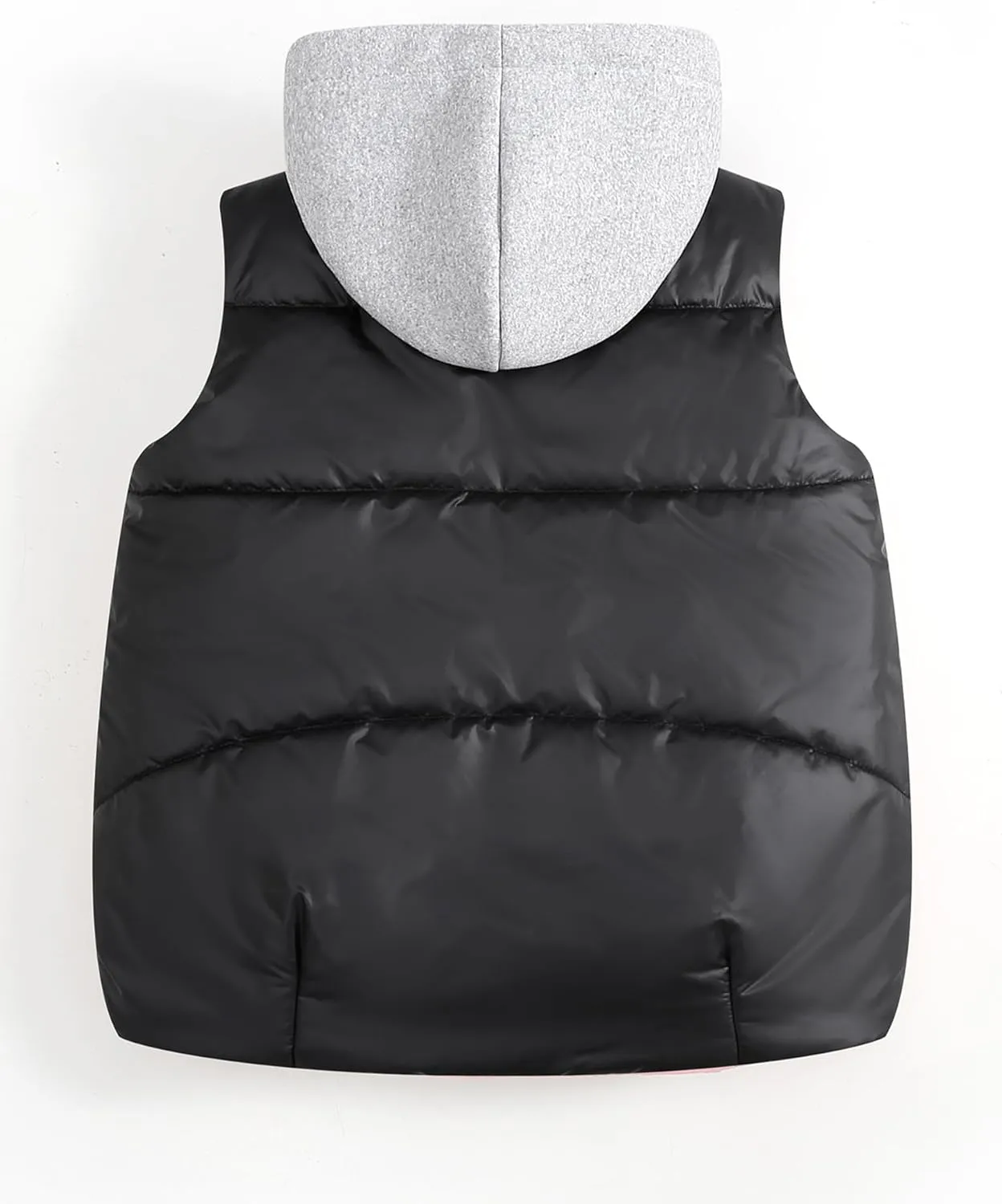 Happy Cherry Girls Puffer Vest Hooded Kids Water Resistant Jacket Sleeveless Windproof Thick Outerwear Gilet