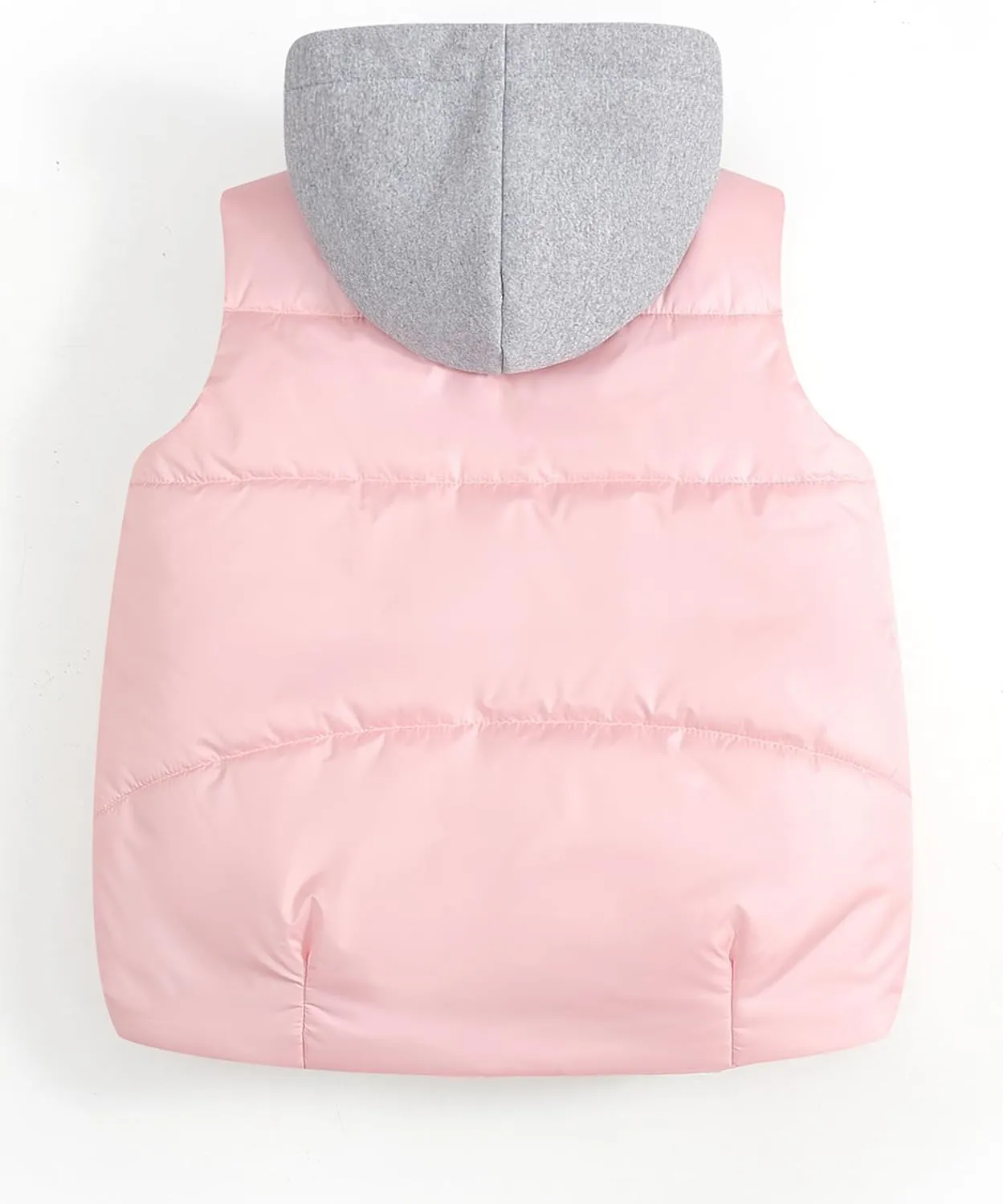 Happy Cherry Girls Puffer Vest Hooded Kids Water Resistant Jacket Sleeveless Windproof Thick Outerwear Gilet