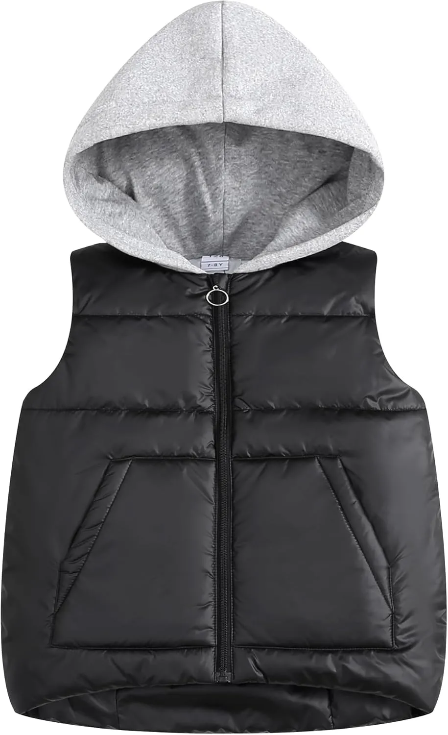 Happy Cherry Girls Puffer Vest Hooded Kids Water Resistant Jacket Sleeveless Windproof Thick Outerwear Gilet