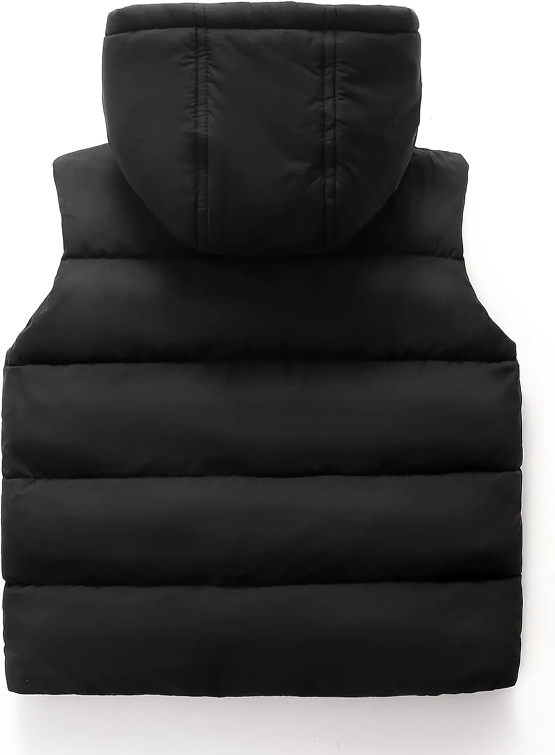 Happy Cherry Hooded Down Puffer Vest Boys Kids Lightweight Sleeveless Jacket Fall Winter Thick Windproof