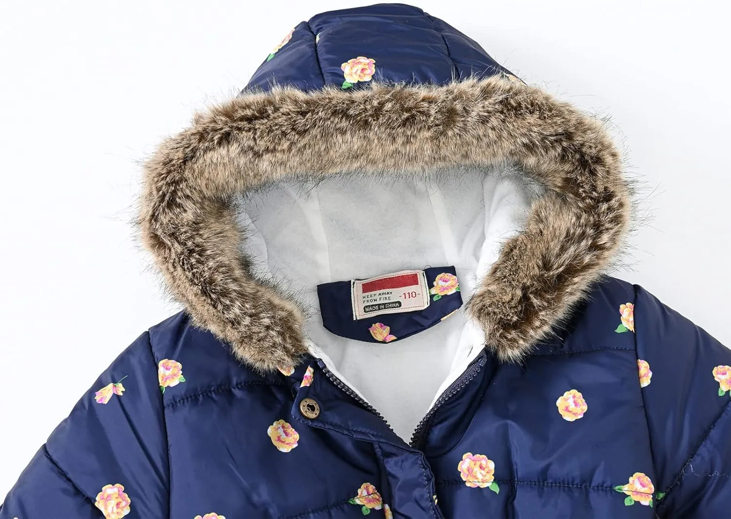 Happy Cherry Toddler Girls Winter Coats Clothes Warm Outwear Jacket Thick Windproof Parka Hooded