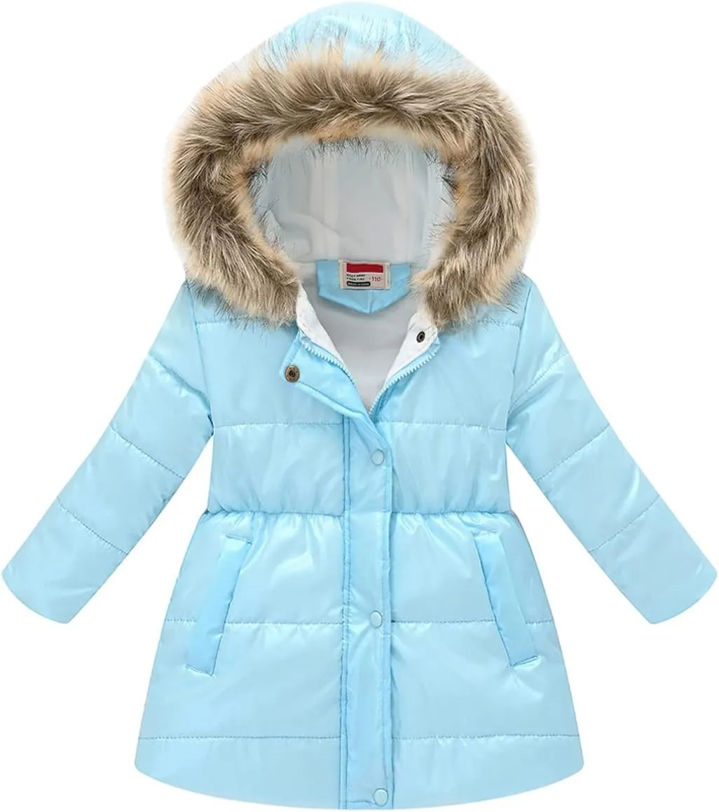 Happy Cherry Toddler Girls Winter Coats Clothes Warm Outwear Jacket Thick Windproof Parka Hooded
