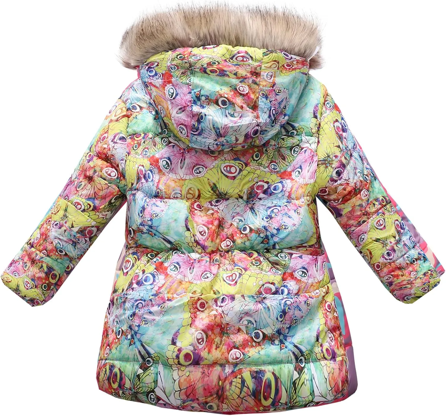 Happy Cherry Toddler Girls Winter Coats Clothes Warm Outwear Jacket Thick Windproof Parka Hooded