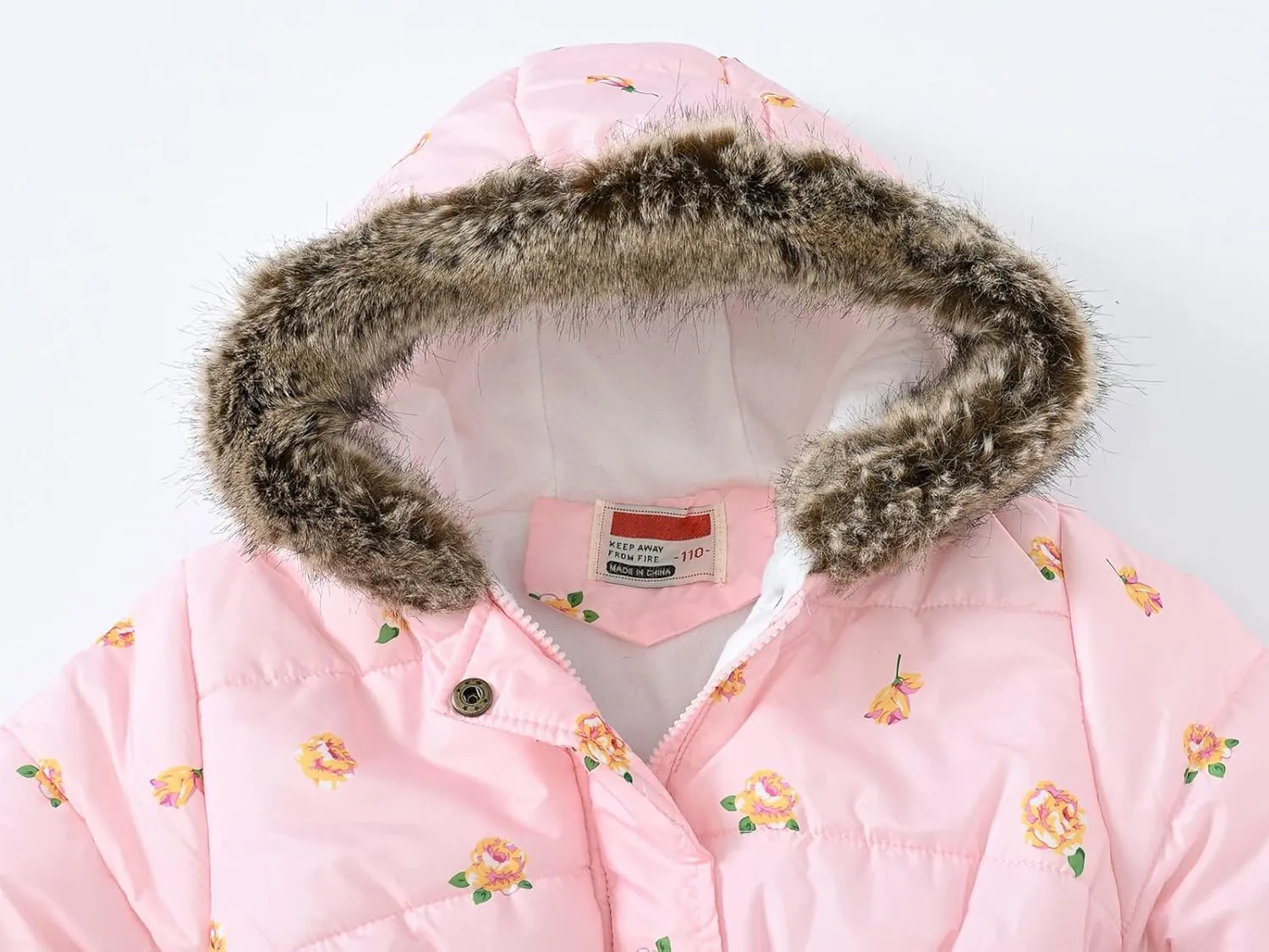 Happy Cherry Toddler Girls Winter Coats Clothes Warm Outwear Jacket Thick Windproof Parka Hooded