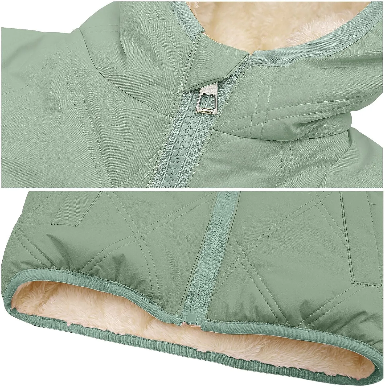 Happy Cherry Toddler Winter Jacket Windproof Down Jacket Warm Snowsuit Hooded Coat Soft Light Weight Outerwear