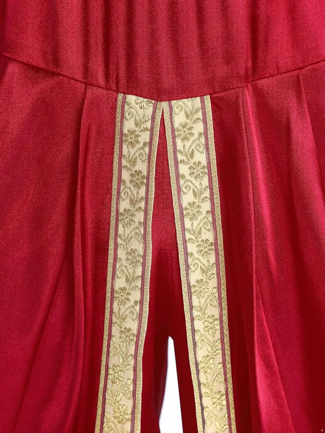 Harem Pants for Men Loose Fit Elastic Waist Dhoti Pants Drop Crotch Trousers Halloween Fancy Dress