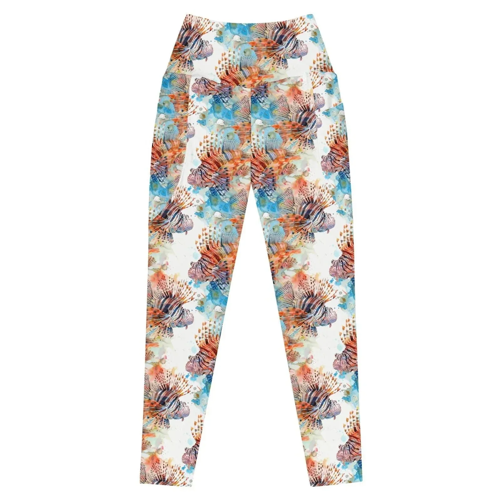 Invasive Lionfish Eco Swim Leggings With Pockets