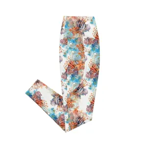 Invasive Lionfish Eco Swim Leggings With Pockets