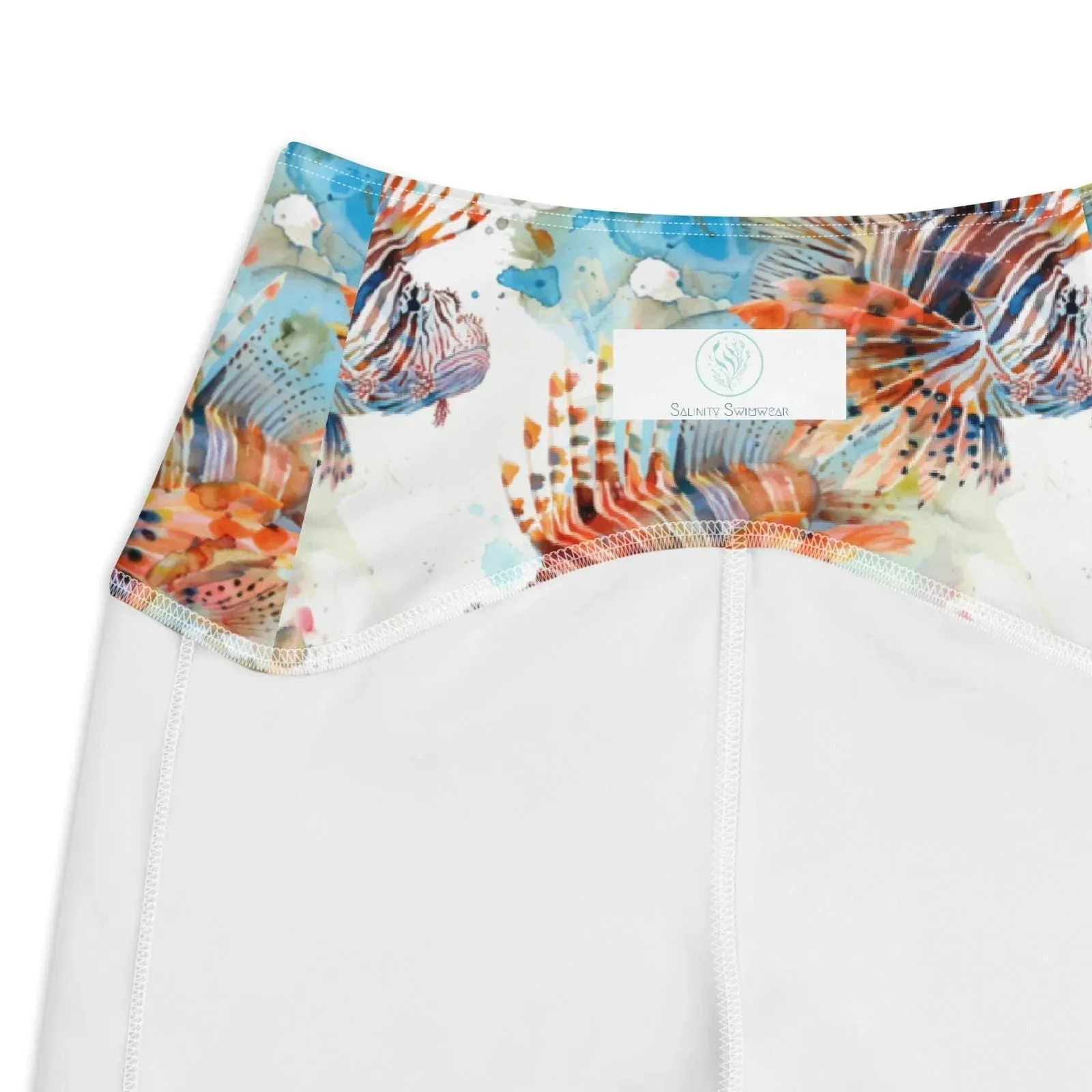 Invasive Lionfish Eco Swim Leggings With Pockets