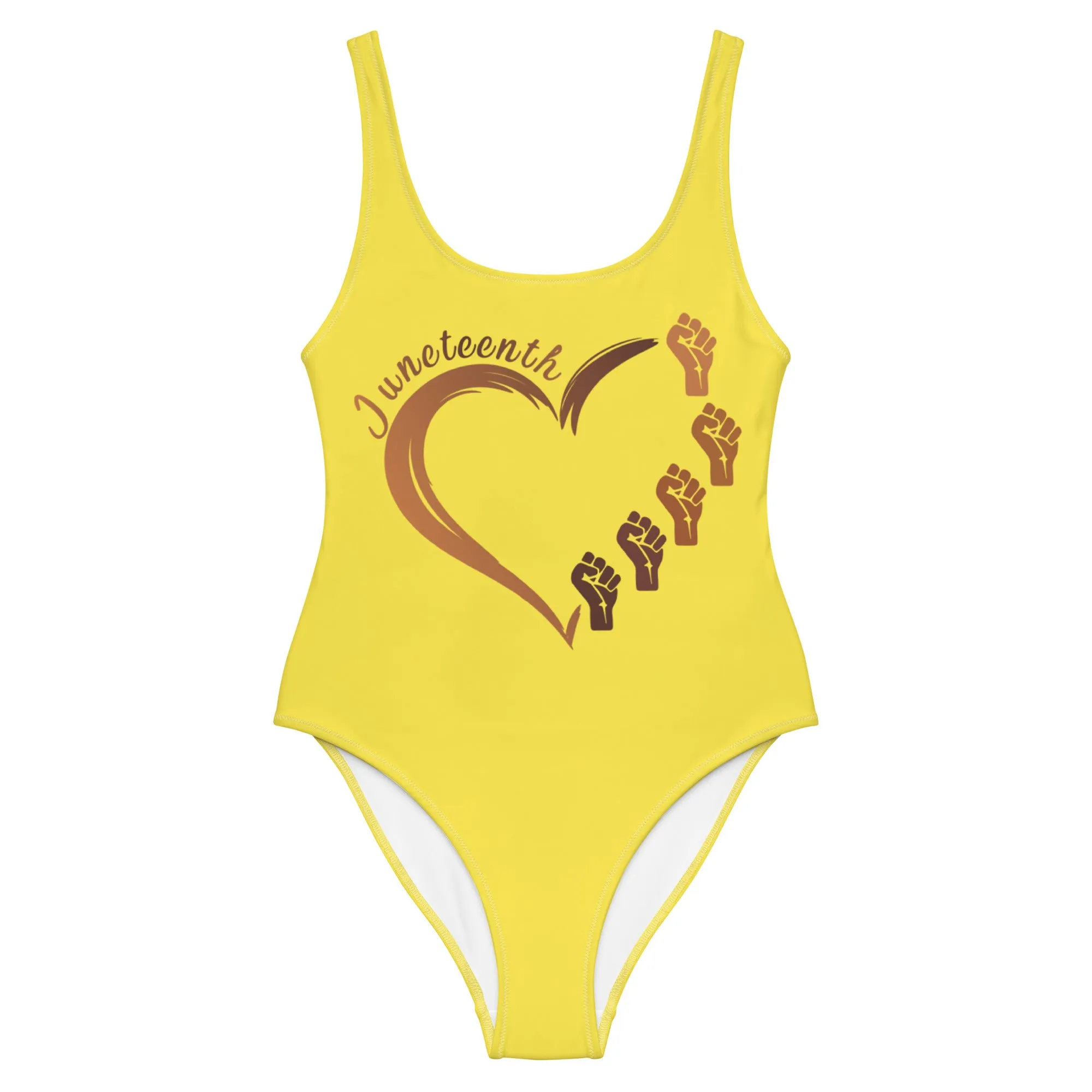 Juneteenth Heart - One-Piece Swimsuit