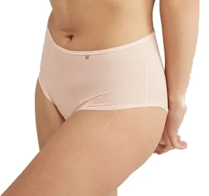 Ladies Blus Pink Super Stretch Elastic Free Recycled Microfibre Comfortable Seamless High Waisted Light Control Brief