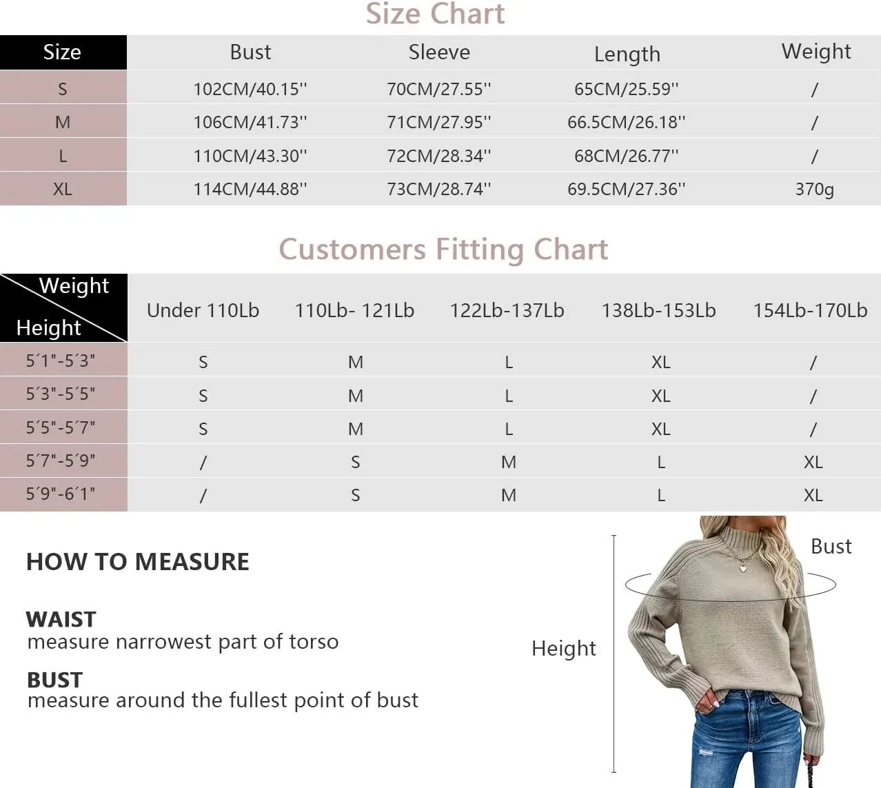 Les umes Womens Turtleneck Sweaters Long Sleeve Loose Pullover Sweater Casual Knit Tops