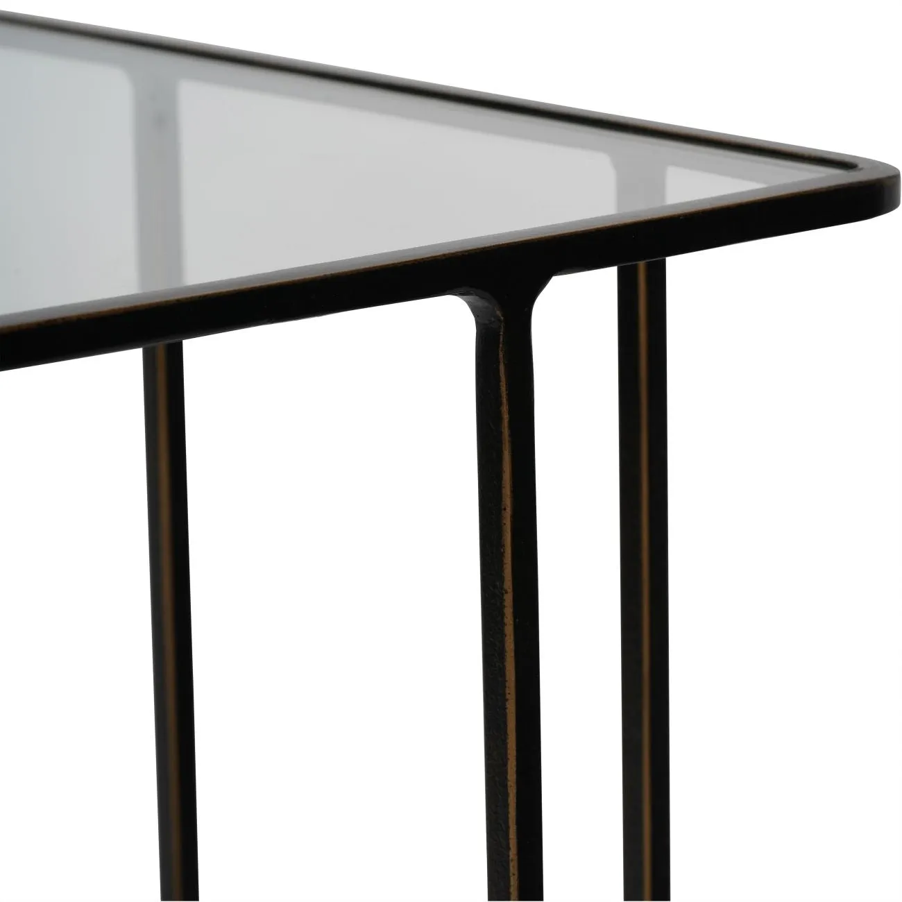 Libra Interiors Saltzburg Nesting Side Tables in Dark Bronze – Set of 2