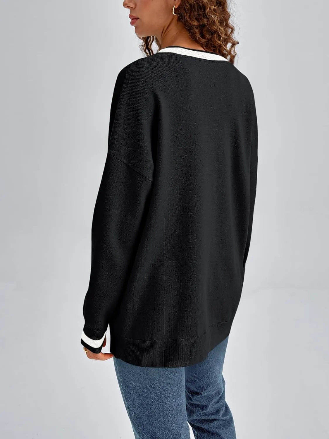 LILLUSORY Womens Cardigans Sweaters Fall Jackets Clothes Fashion Outfits 2024 Oversized Lightweight Long Sleeve Tops