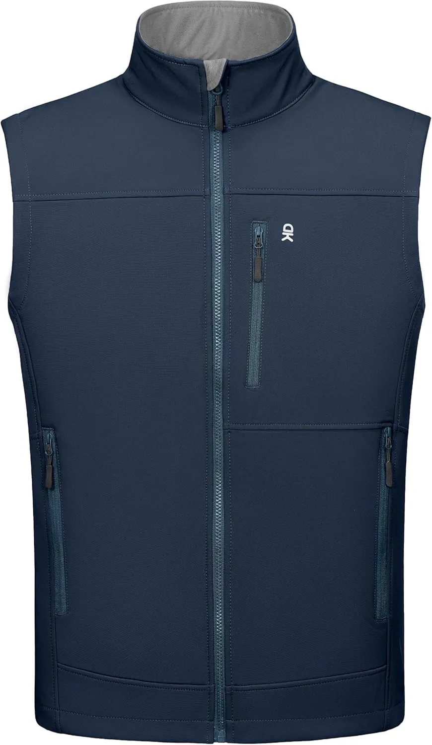 Little Donkey Andy Men's Golf Vest Warm Fleece Lining Hiking Vests Zip Up Sleeveless Outerwear Jacket