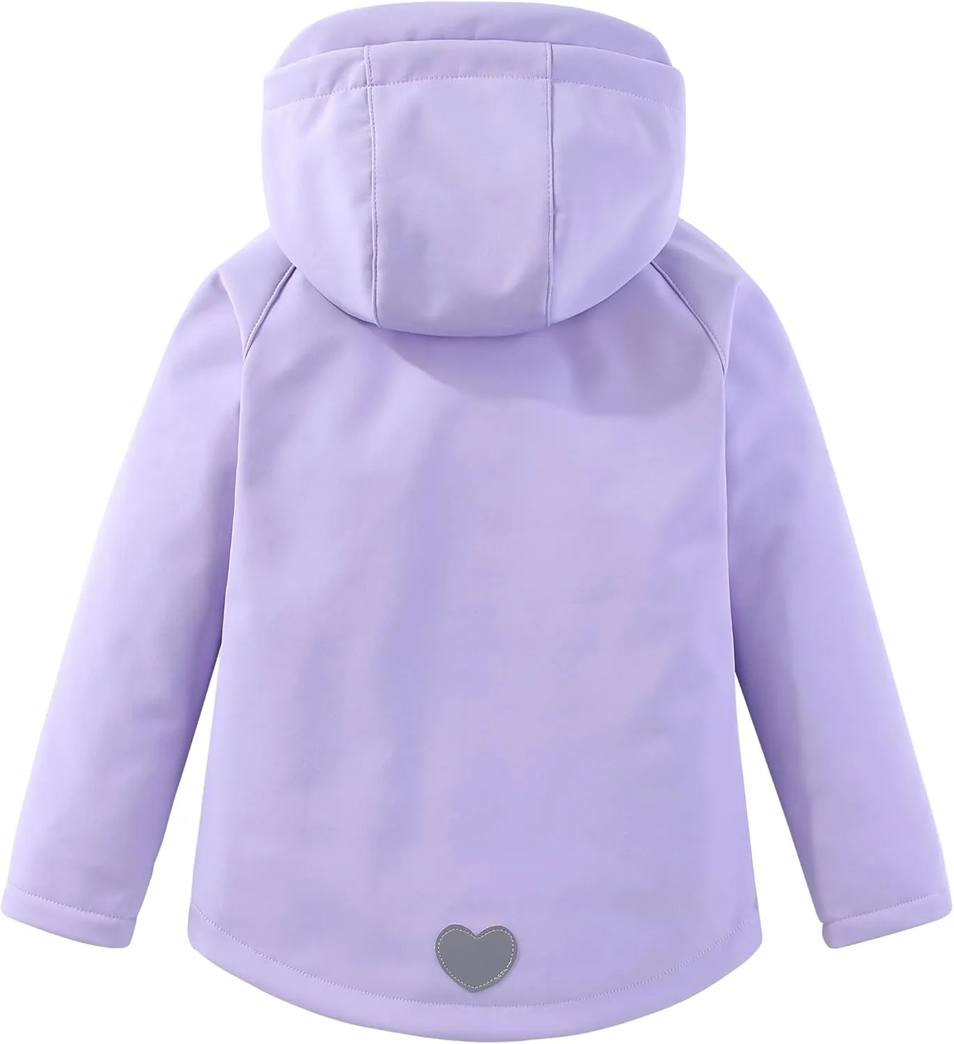 M2C Girls Hooded Fleece Lined Windproof Softshell Windbreaker Jacket