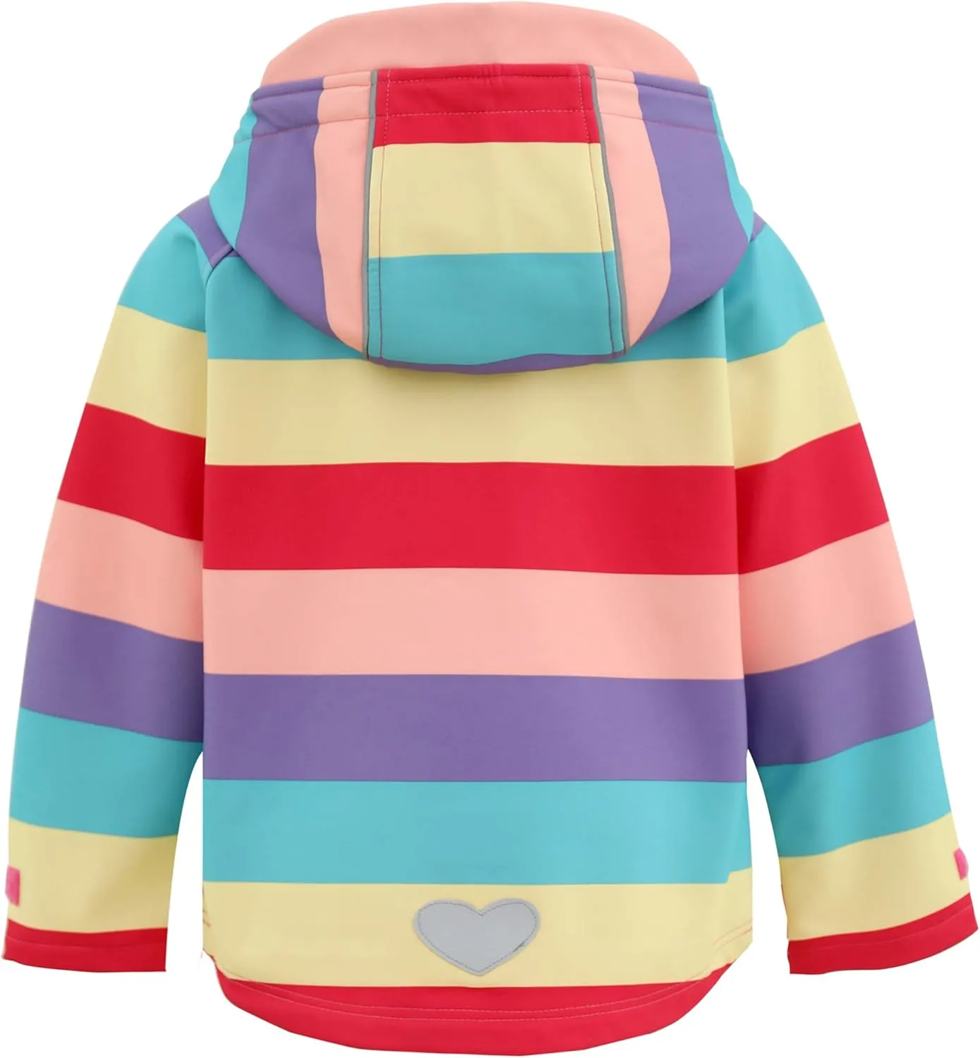 M2C Girls Hooded Fleece Lined Windproof Softshell Windbreaker Jacket