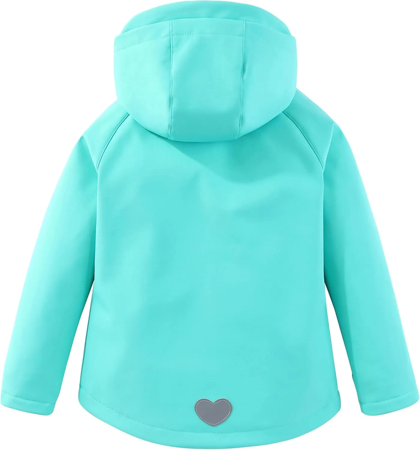 M2C Girls Hooded Fleece Lined Windproof Softshell Windbreaker Jacket