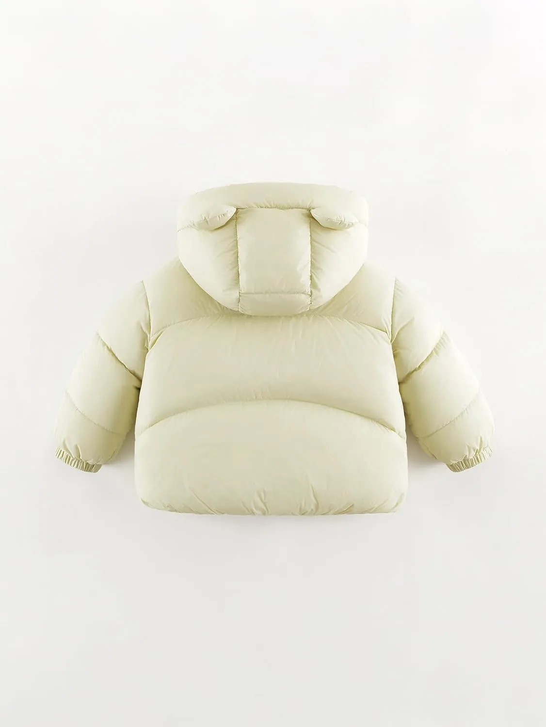 marc & janie Baby Girls Long Sleeve Hooded Down Jacket Zipper Warm Outerwear Ultralight Breadsuit Tops 241197