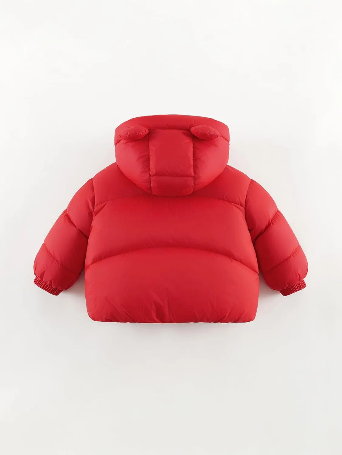 marc & janie Baby Girls Long Sleeve Hooded Down Jacket Zipper Warm Outerwear Ultralight Breadsuit Tops 241197