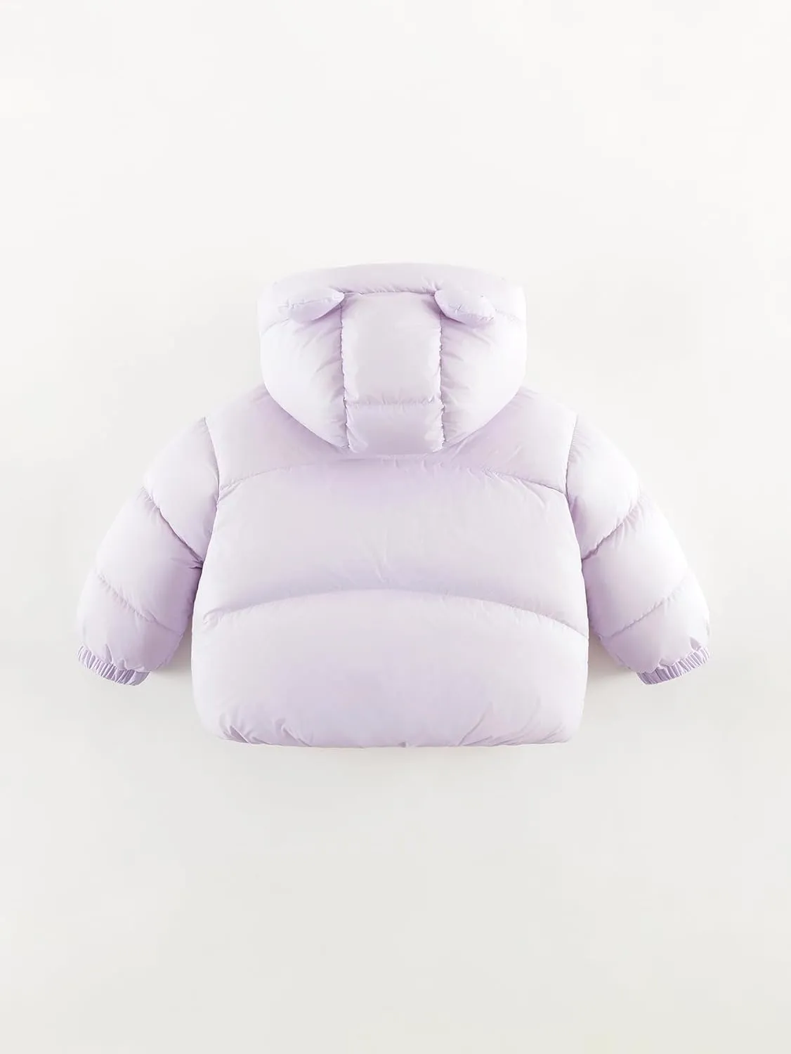 marc & janie Baby Girls Long Sleeve Hooded Down Jacket Zipper Warm Outerwear Ultralight Breadsuit Tops 241197