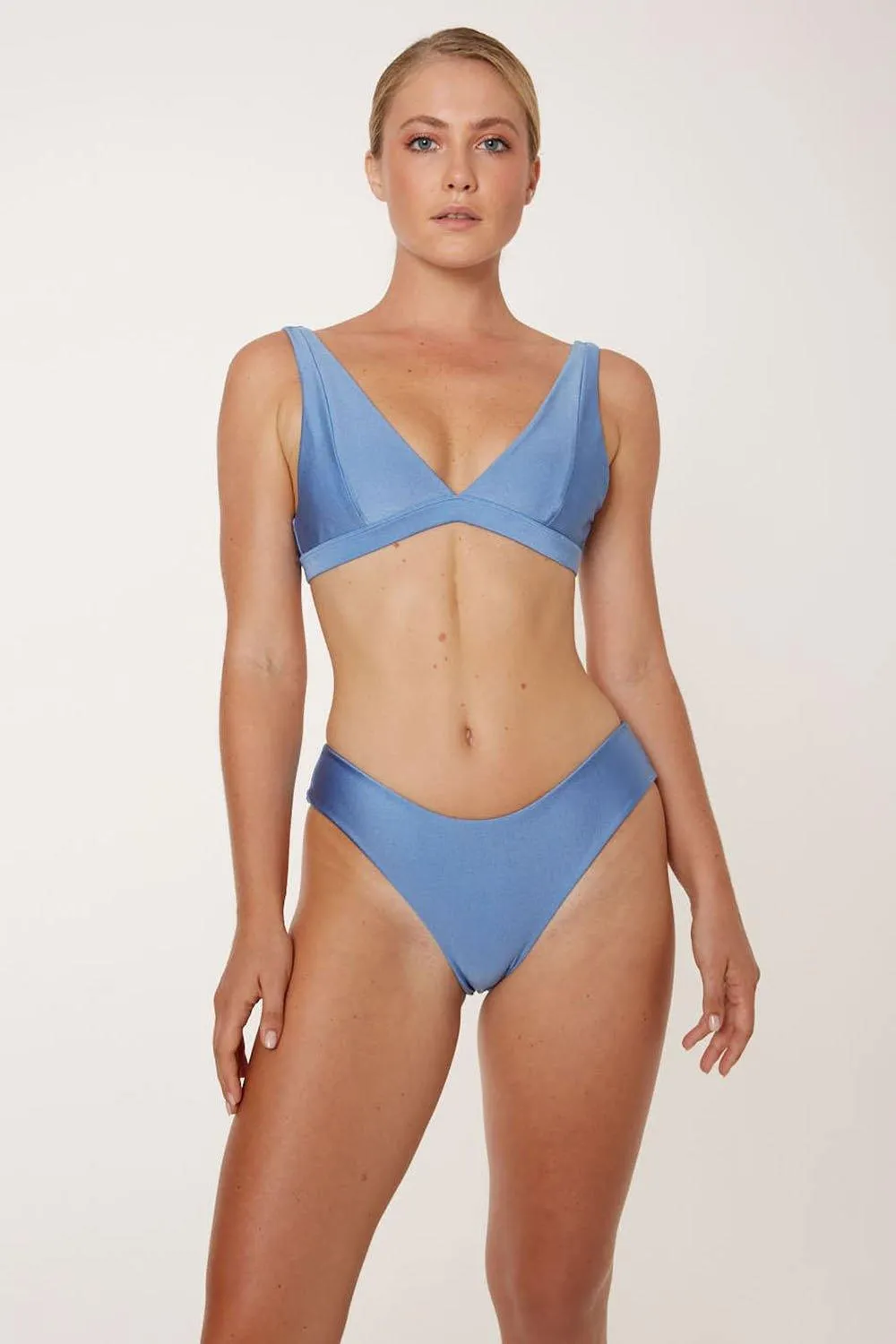 Maryland Blue Shine Bralette Bikini Top