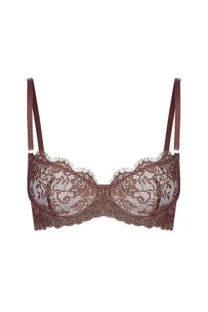 Maverick Underwire Lace Bra Espresso