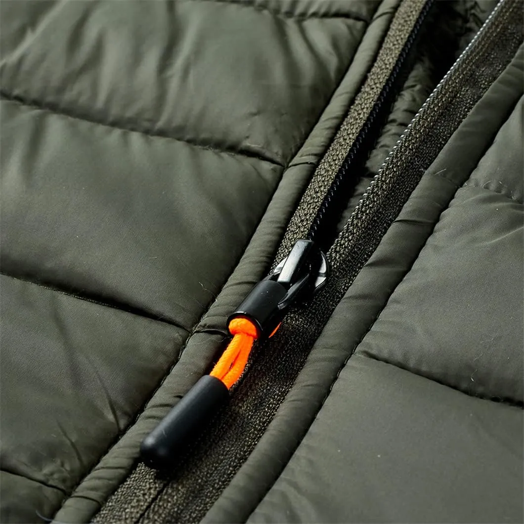 Men's Hooded Cotton-Padded Jacket Lightweight Warm Jacket Winter Windproof Coat
