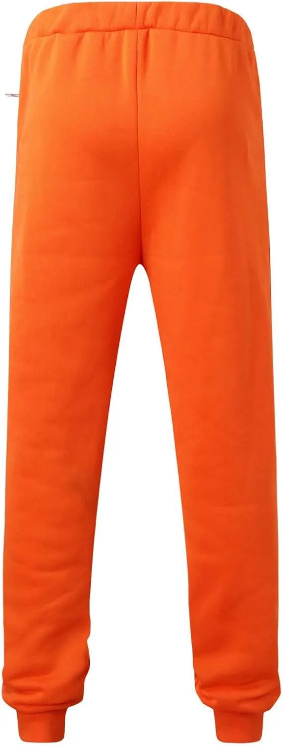 Men's Jogger Pants Slim Fit Elastic Waist Zipper Pockets Lightweight Drawstring Casual Daily Workout Athletic