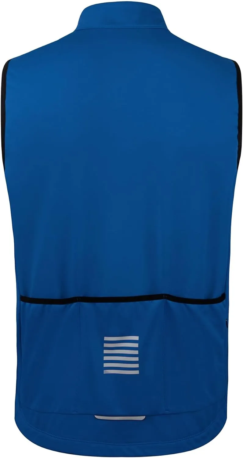 Men's Thermal Fleece Cycling Vest Windproof Waterproof Outerwear Cycling Jersey Bike Gilet Sleeveless Bicycle Jacket