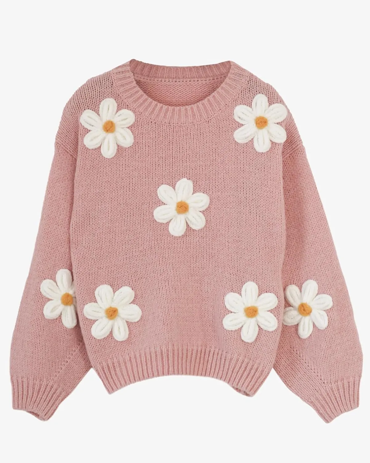 Migratory Bird Guide Floral Crewneck Long Sleeve Sweaters for Women 2024 Trendy