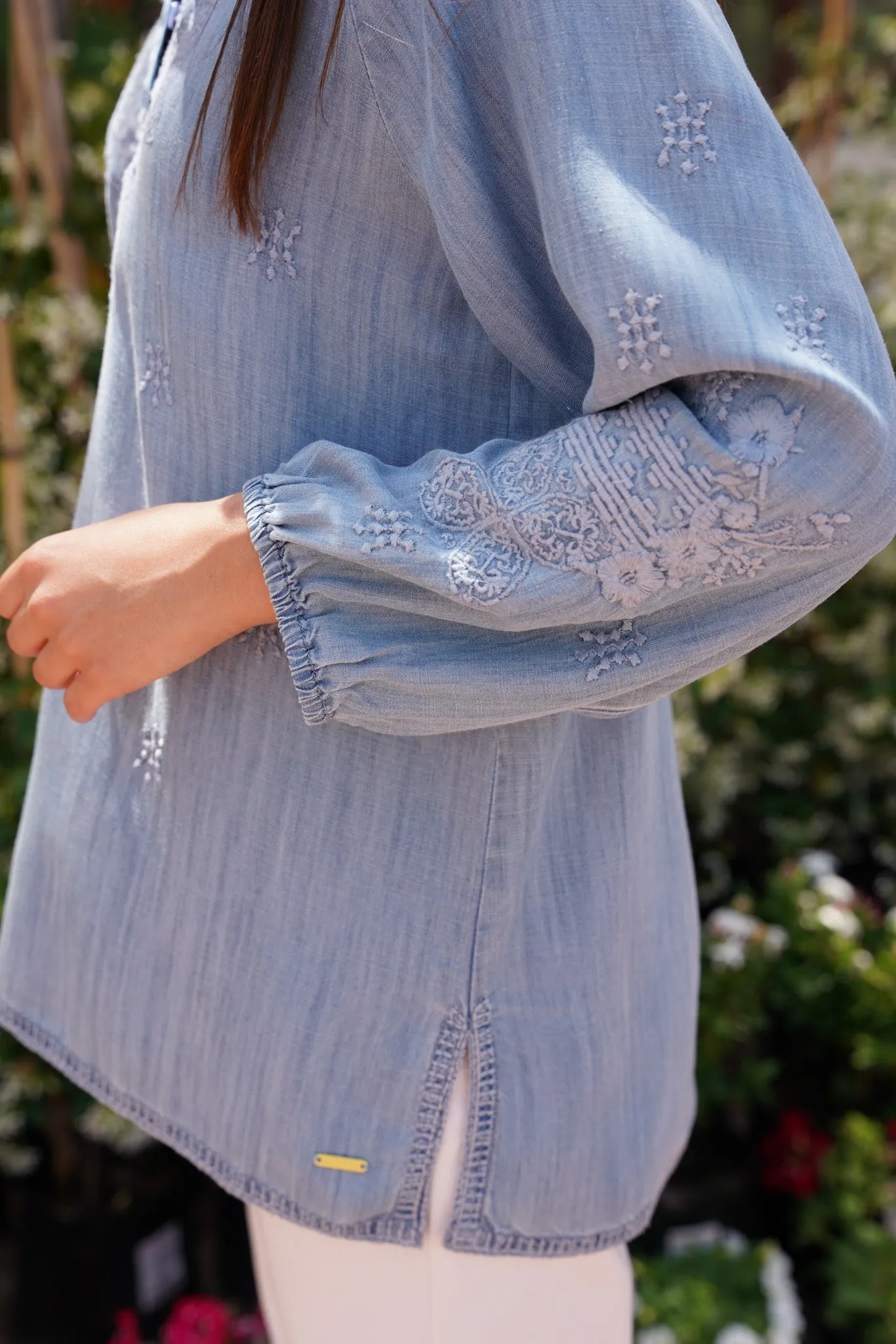 Modal Embroidered Top