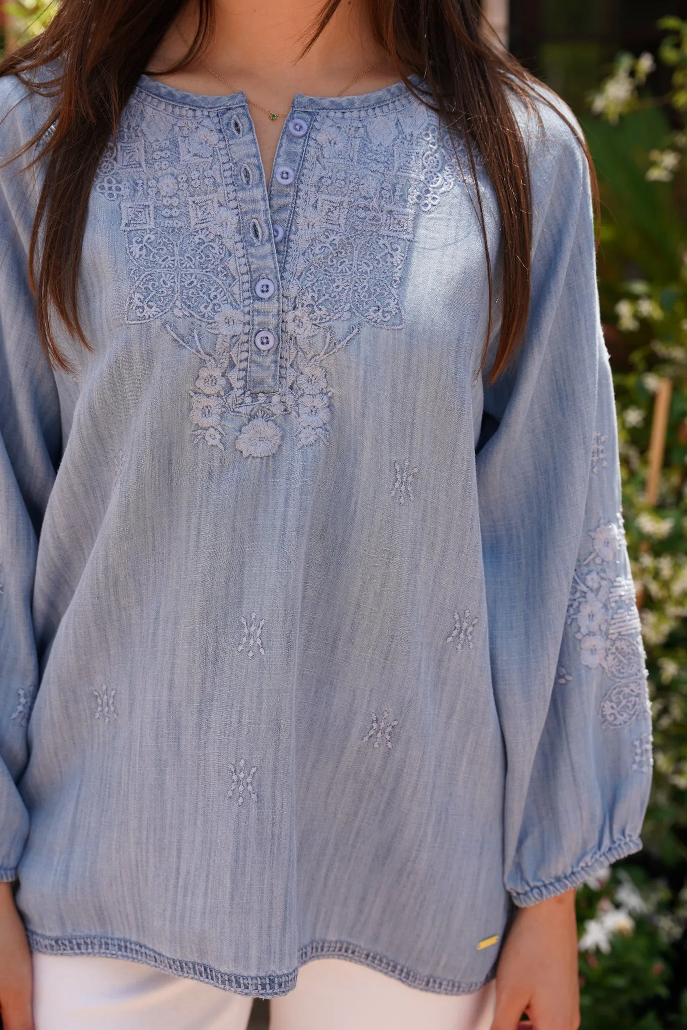 Modal Embroidered Top