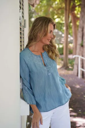 Modal Embroidered Top