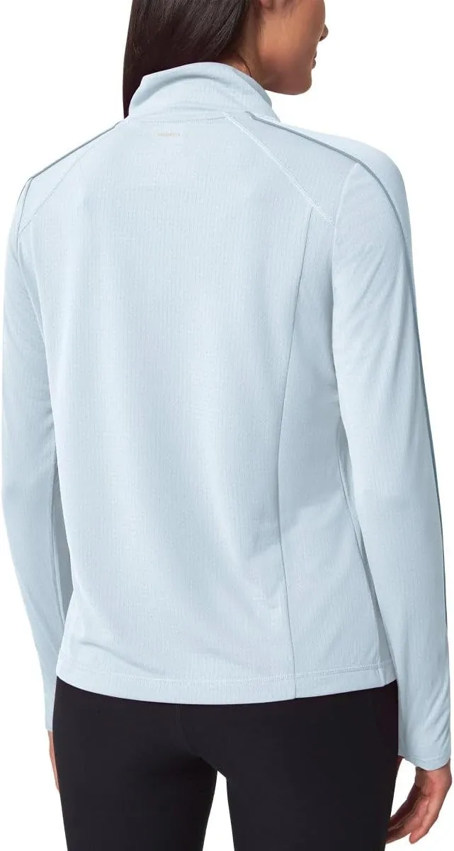 Mondetta Womens Hiking Athletic Workout Tops - Lightweight Quarter-Zip Pullover