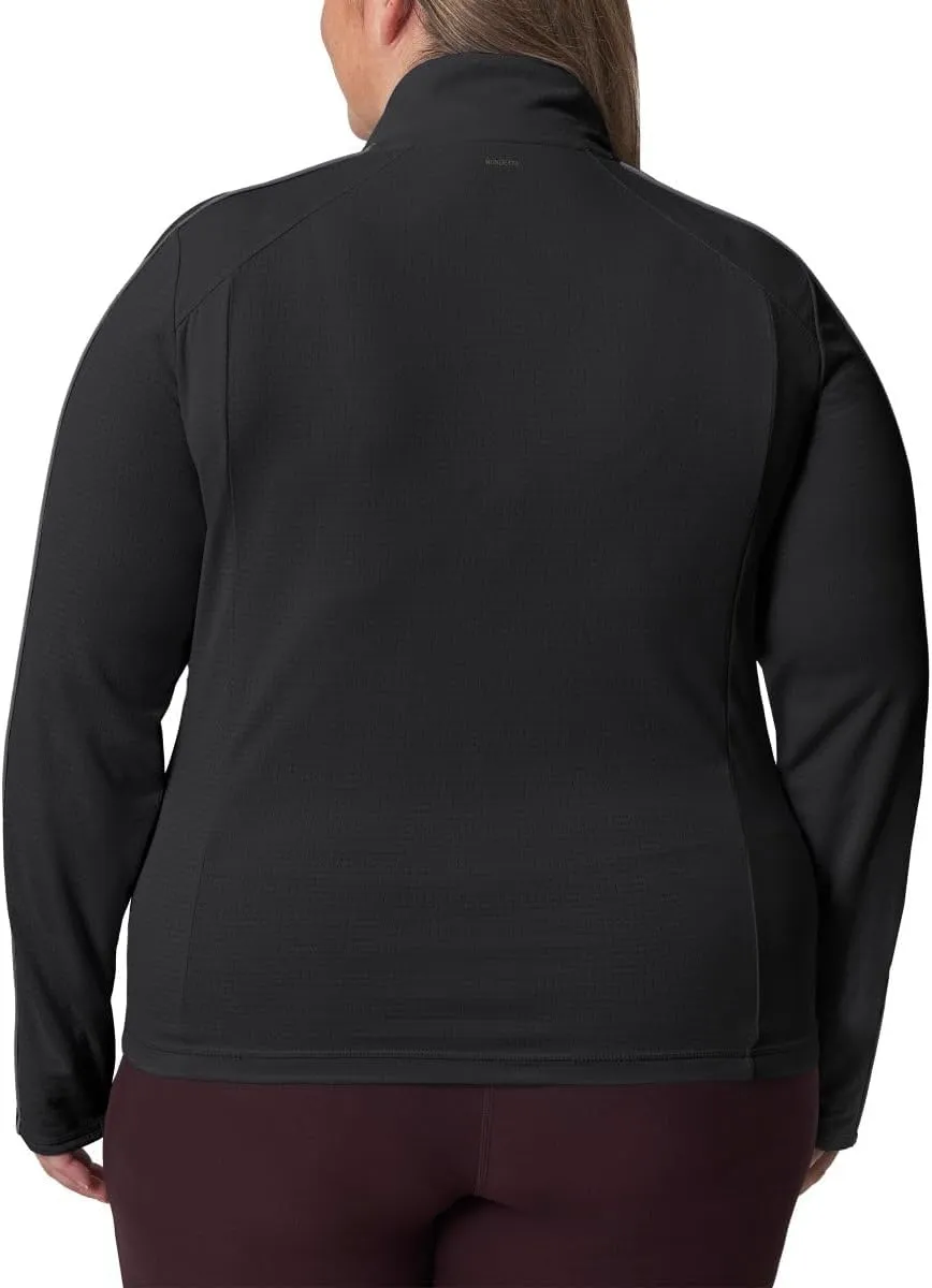 Mondetta Womens Hiking Athletic Workout Tops - Lightweight Quarter-Zip Pullover