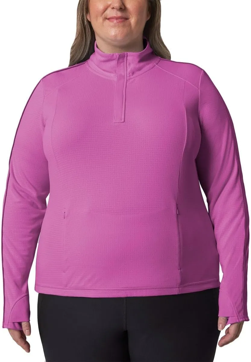 Mondetta Womens Hiking Athletic Workout Tops - Lightweight Quarter-Zip Pullover