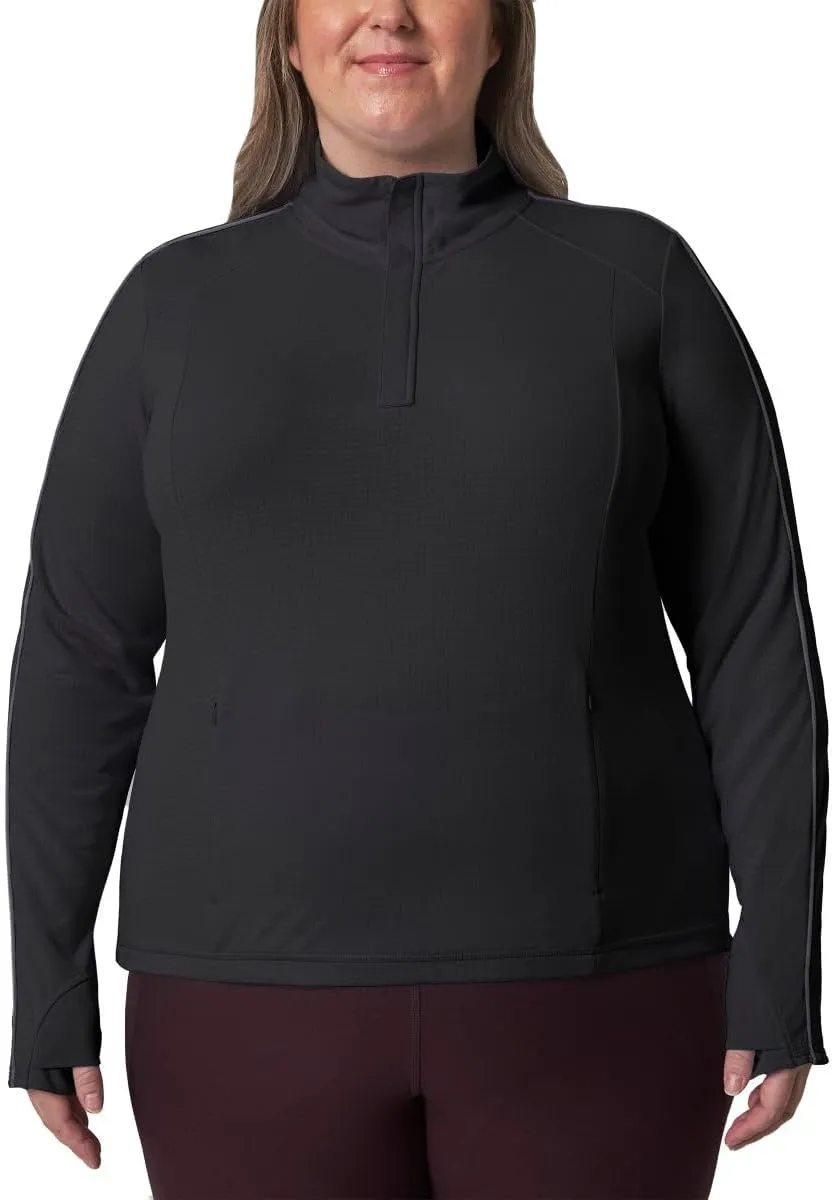 Mondetta Womens Hiking Athletic Workout Tops - Lightweight Quarter-Zip Pullover