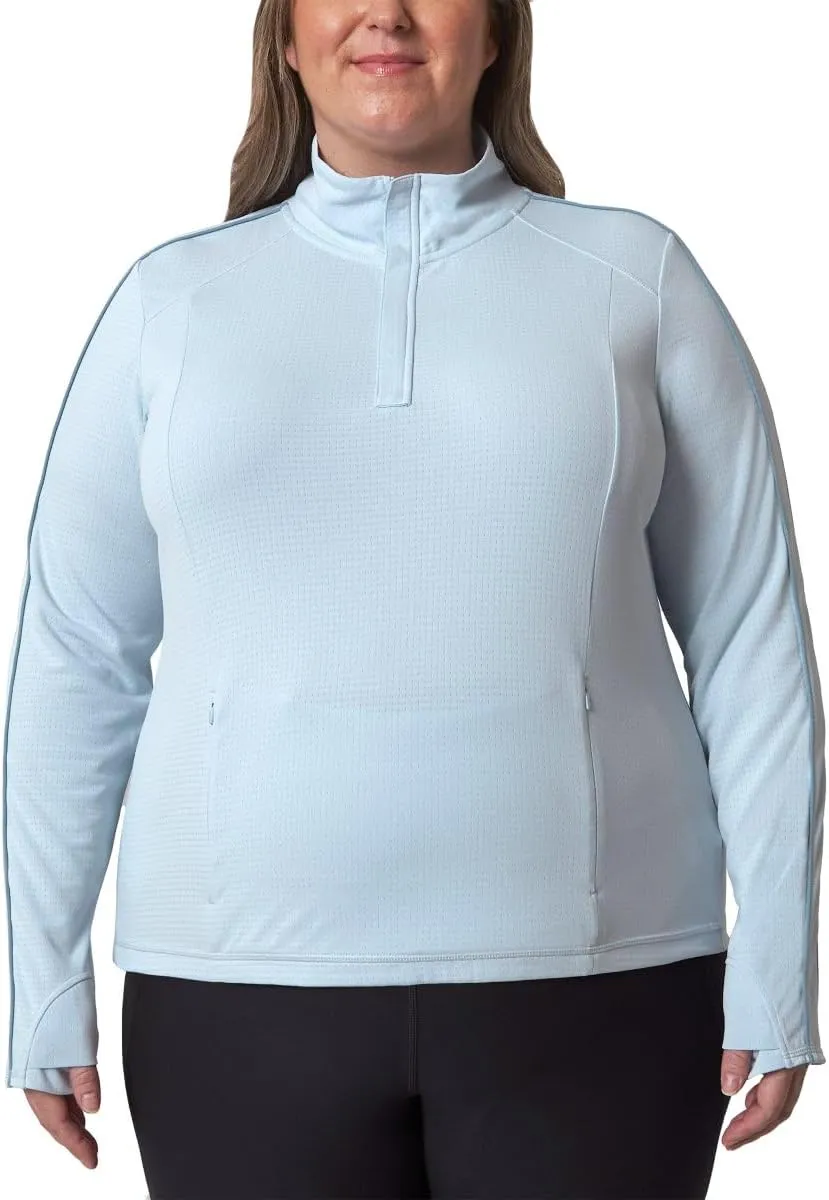 Mondetta Womens Hiking Athletic Workout Tops - Lightweight Quarter-Zip Pullover