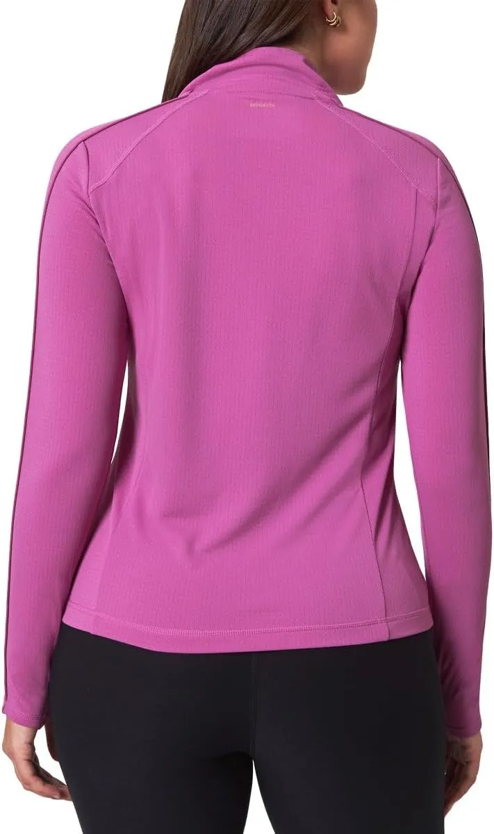 Mondetta Womens Hiking Athletic Workout Tops - Lightweight Quarter-Zip Pullover
