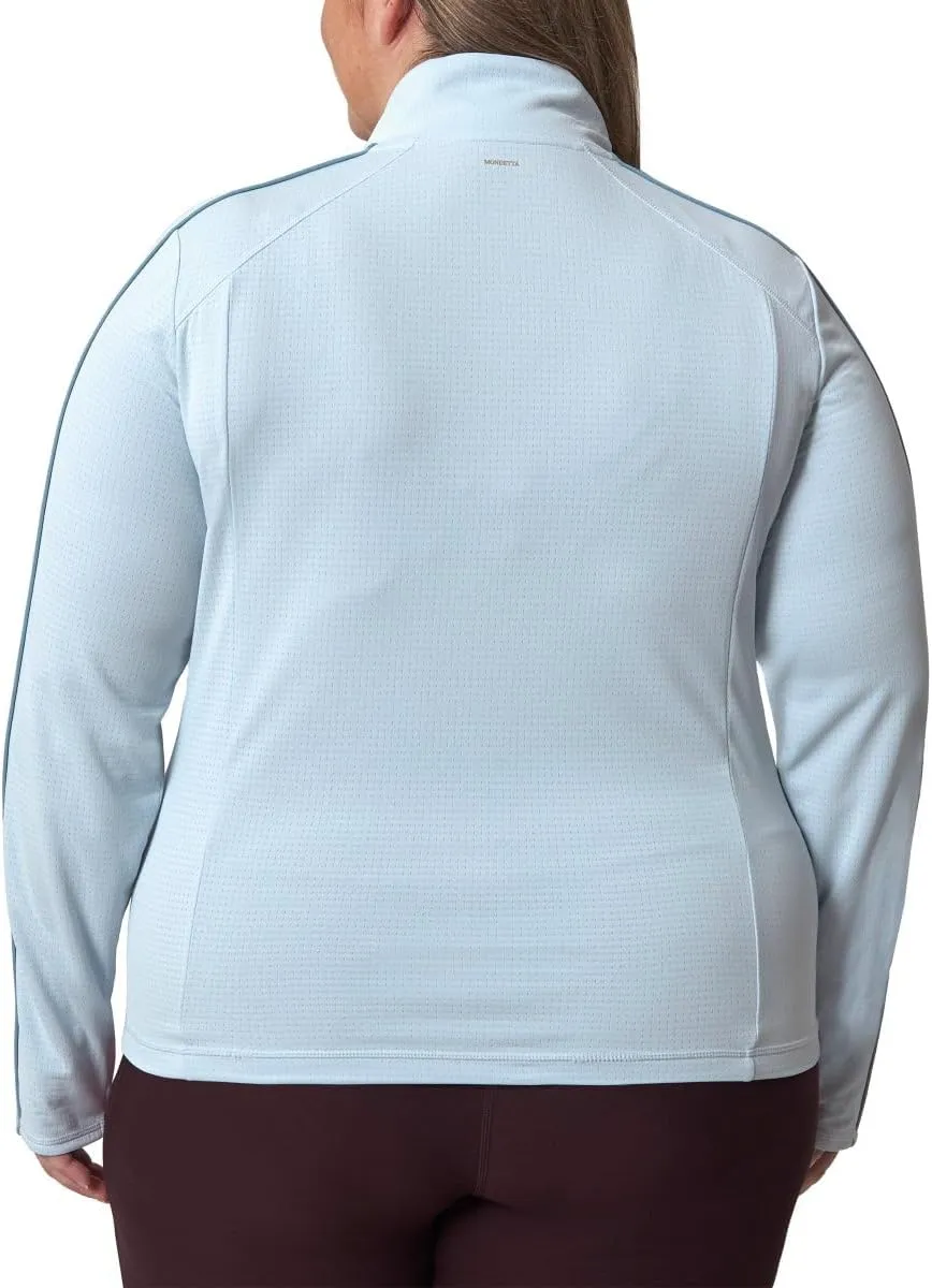 Mondetta Womens Hiking Athletic Workout Tops - Lightweight Quarter-Zip Pullover