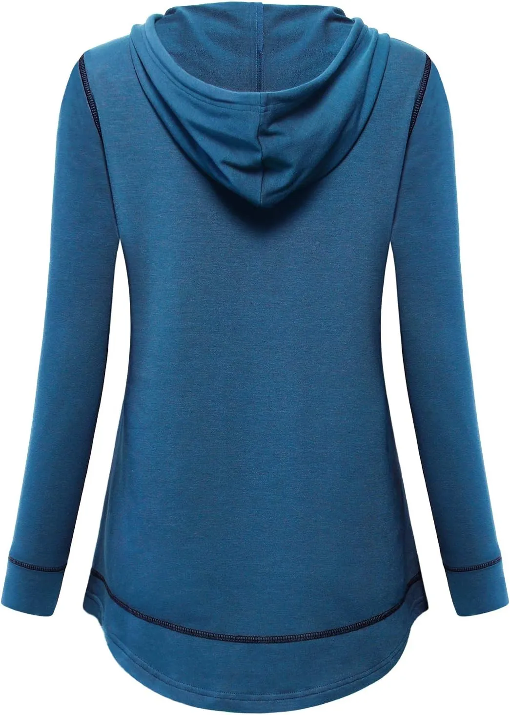 MOQIVGI Womens Long Sleeve Lightweight Activewear Casual Running Yoga Workout Hooded Tops
