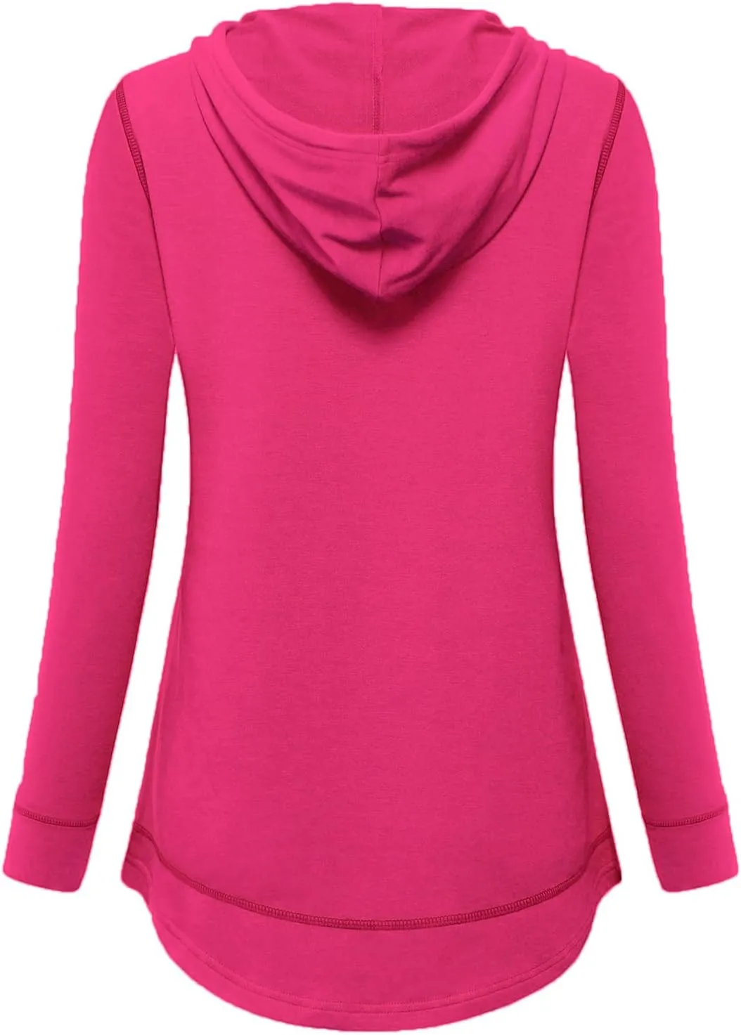 MOQIVGI Womens Long Sleeve Lightweight Activewear Casual Running Yoga Workout Hooded Tops