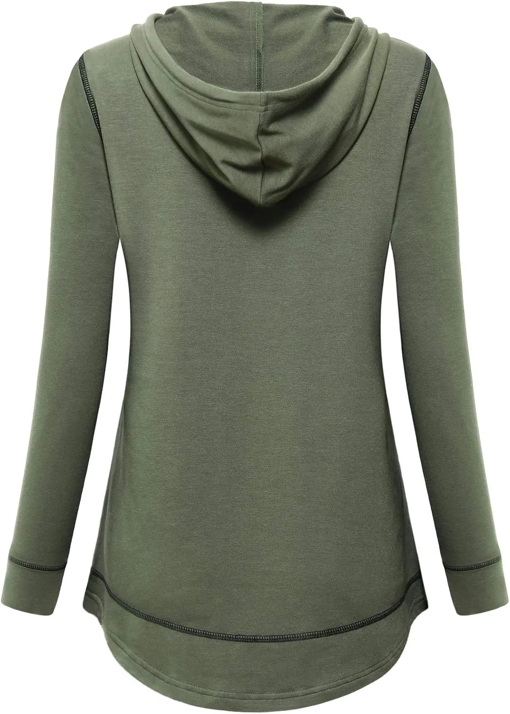 MOQIVGI Womens Long Sleeve Lightweight Activewear Casual Running Yoga Workout Hooded Tops