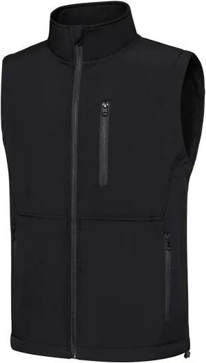 Msmsse Men's Outerwear Lightweight Vest Standing Collar Puffer Sleeveless Jacket for Hiking Running Golf