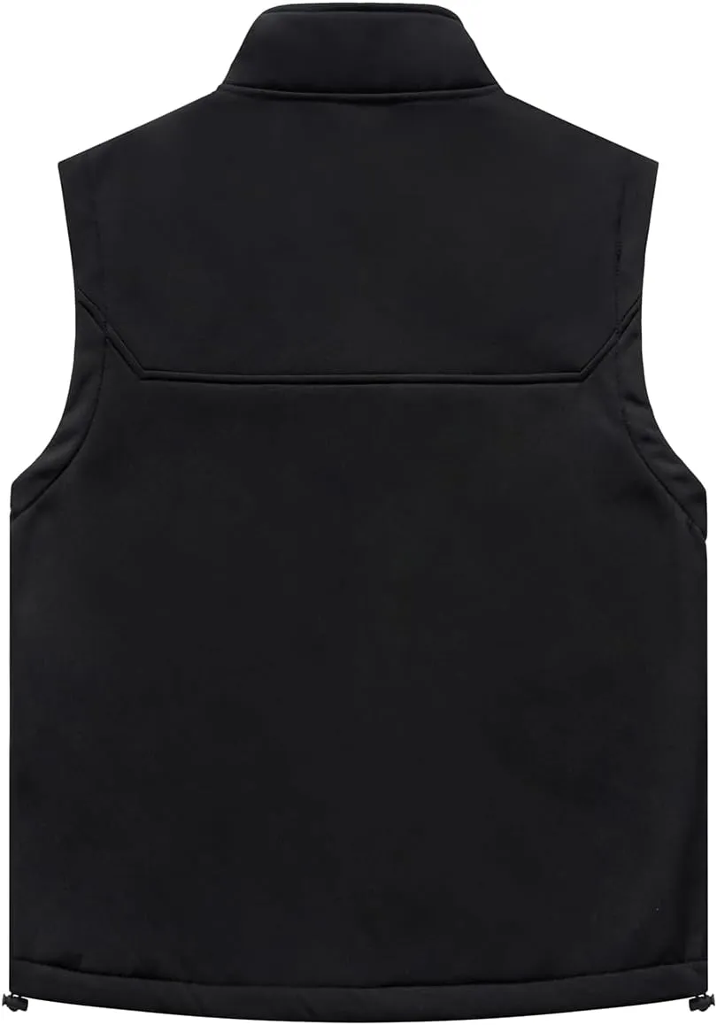 Msmsse Men's Outerwear Lightweight Vest Standing Collar Puffer Sleeveless Jacket for Hiking Running Golf