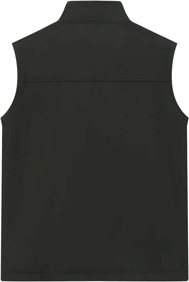 Msmsse Men's Outerwear Lightweight Vest Standing Collar Puffer Sleeveless Jacket for Hiking Running Golf