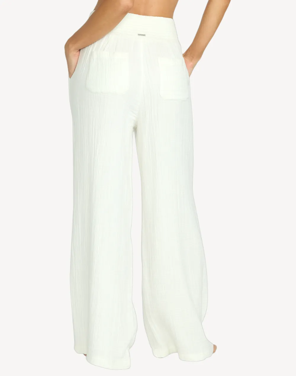 New Waves Gauzy Elastic Pants